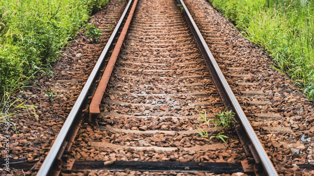 Obraz premium 【交通】鉄道の線路 レール
