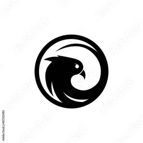 vector graphic illustration of birds with black color is good for logos...
