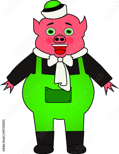 Green pig