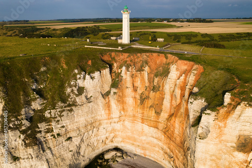 Antifer lighthouse and cliffs