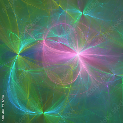 Abstract fractal art background, perhaps suggestive of reflected light on a metallic surface.