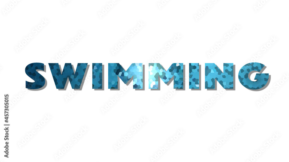 swimming BLUE VECTOR LOGO WITH SHADOW swimming BLUE VECTOR LOGO WITH SHADOW