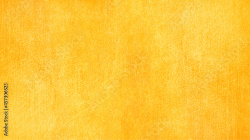 Abstract yellow painted paper texture background banner