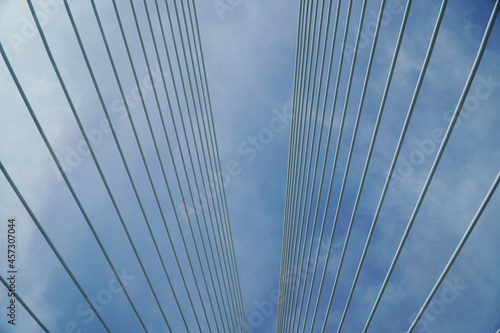Cables Diagonales Puente Colgante