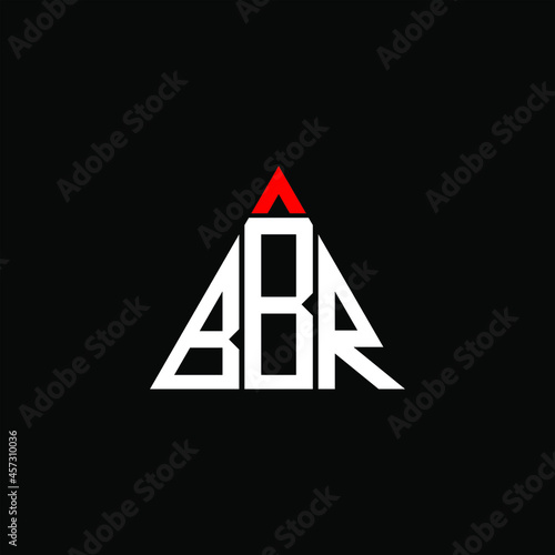 BBR letter logo creative design. BBR unique design
 photo