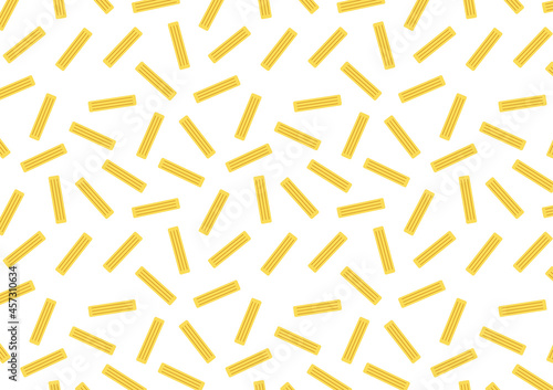 Pasta noodles pattern wallpaper. pasta noodles on white background. 