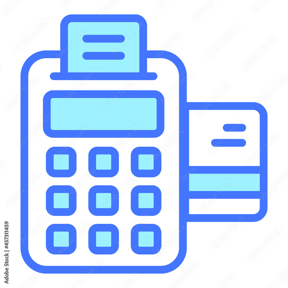 POS blue line icon, Black Friday glyph style store or market shopping commerce, shop sale icon design. POS blue line icon, Black Friday glyph style store or market shopping commerce, shop sale icon design.
