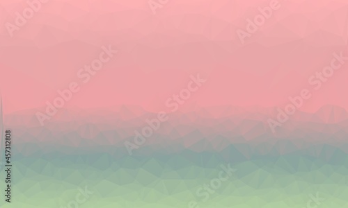 vibrant Abstract background with green and pink polygonal pattern