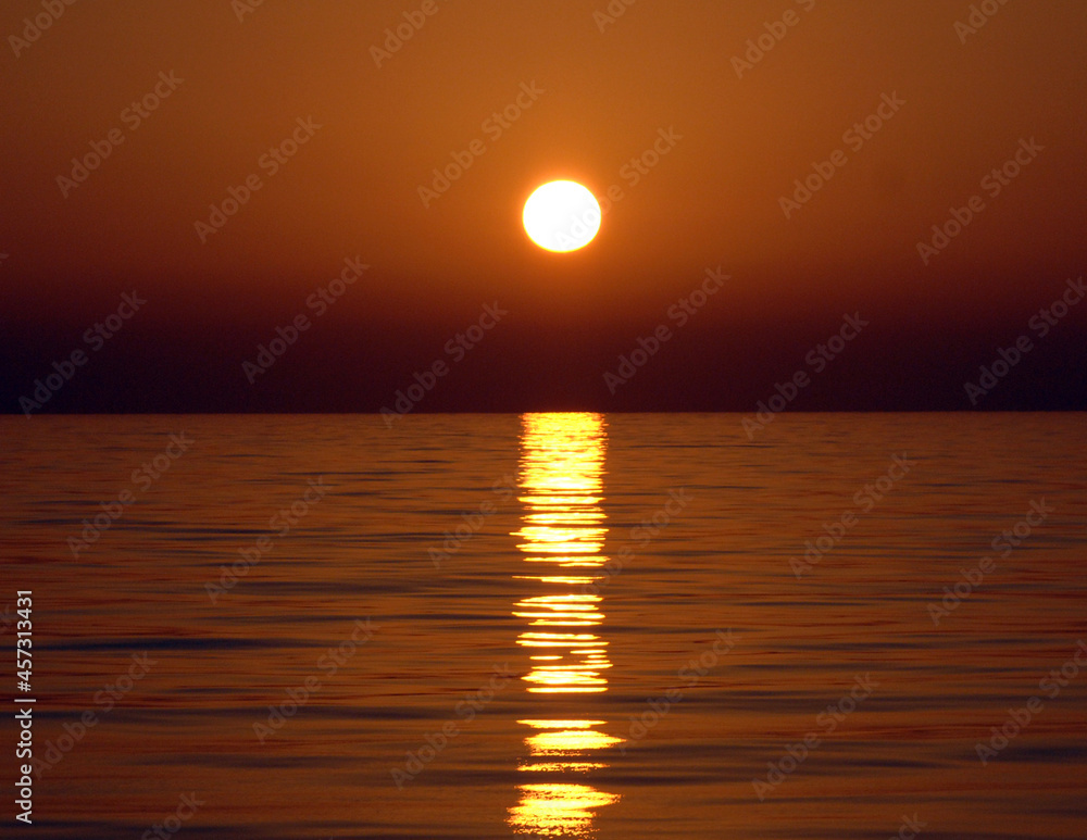 Sunset in the middle of the Arabian Sea. Sunset in the middle of the Arabian Sea.