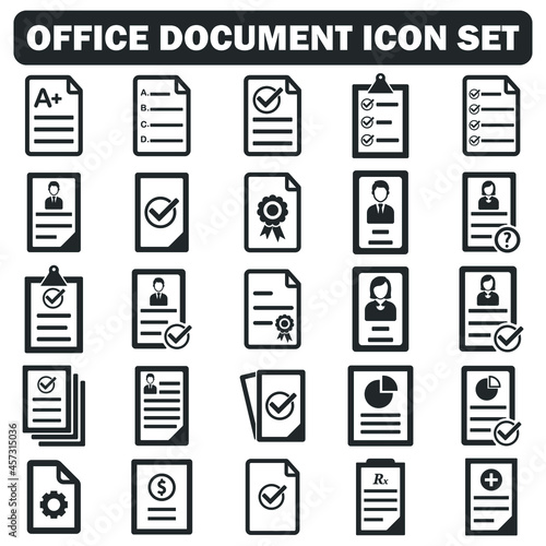 office document icon set