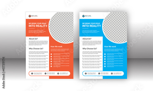 Creative Flyer design for Corporate Business gradient color
