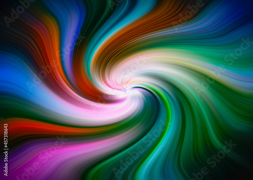 Abstract multicolored shapes, pink, red, green, purple, yellow, black