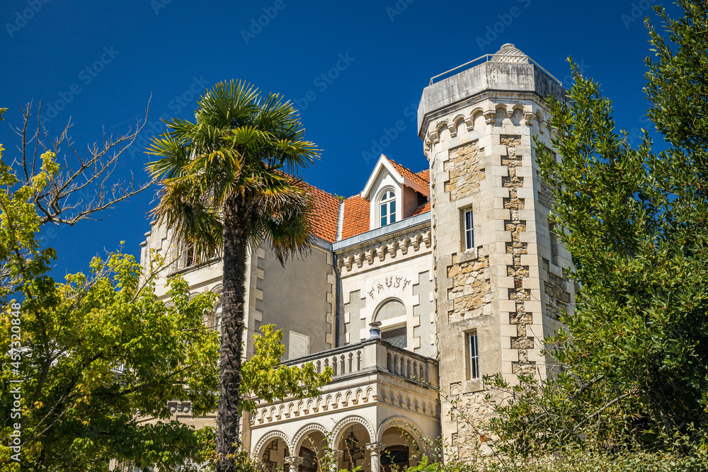 Fototapeta premium Luxurious villa in the Ville d'Hiver district in Arcachon, France