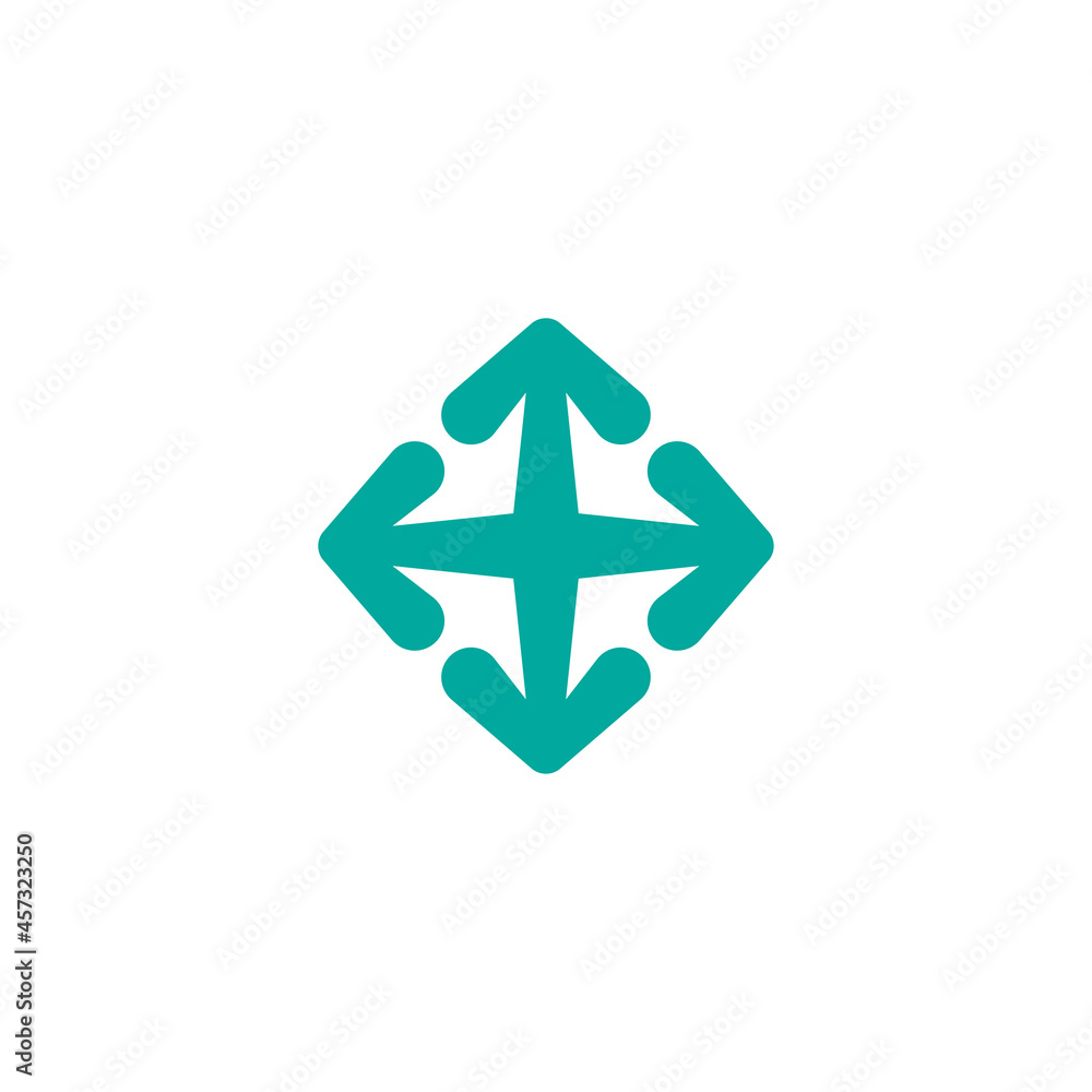 four cartoon arrows point out from the center. Expand Arrows icon. four cartoon arrows point out from the center. Expand Arrows icon.