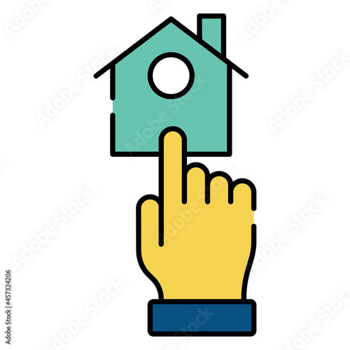 A unique design icon of select home