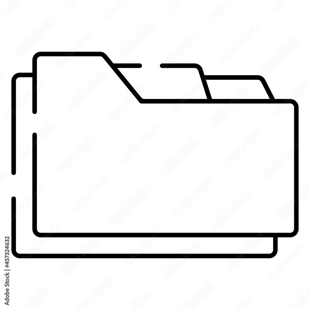 A document case icon, vector design of folder A document case icon, vector design of folder