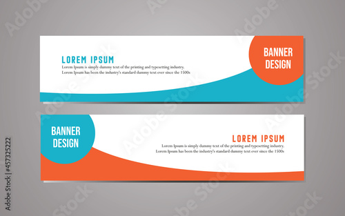 simple business banner template and website banner template