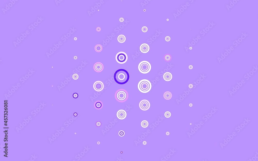Light Purple, Pink vector template with circles.