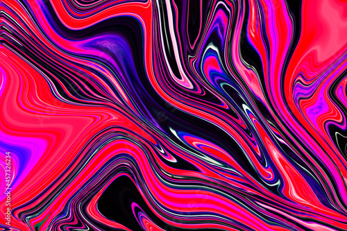 Modern colorful liquid art background. Wave color Liquid shape. Black  Pink  Red and Purple colours. Abstract design  Flow Backgound