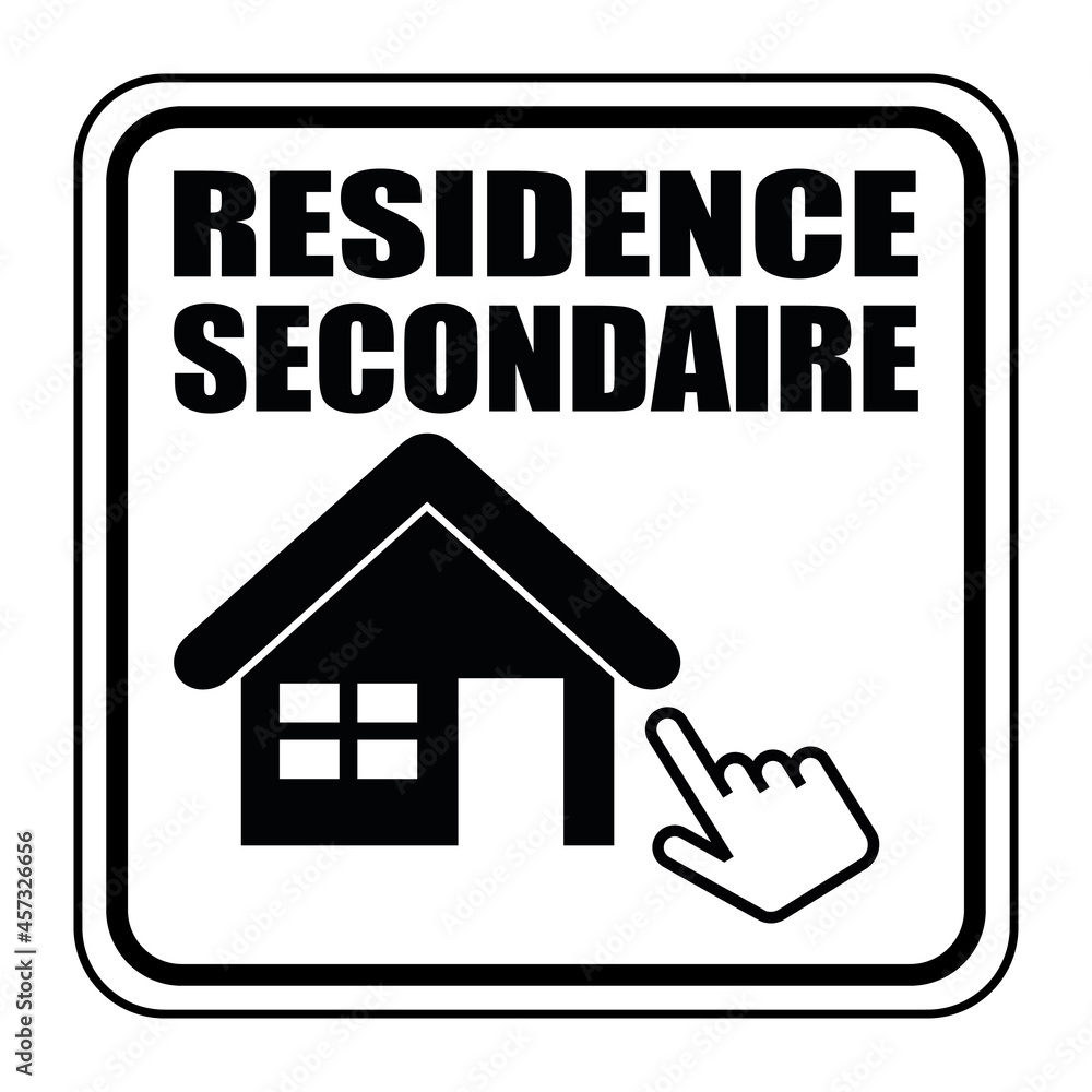 Logo résidence secondaire. Logo résidence secondaire.