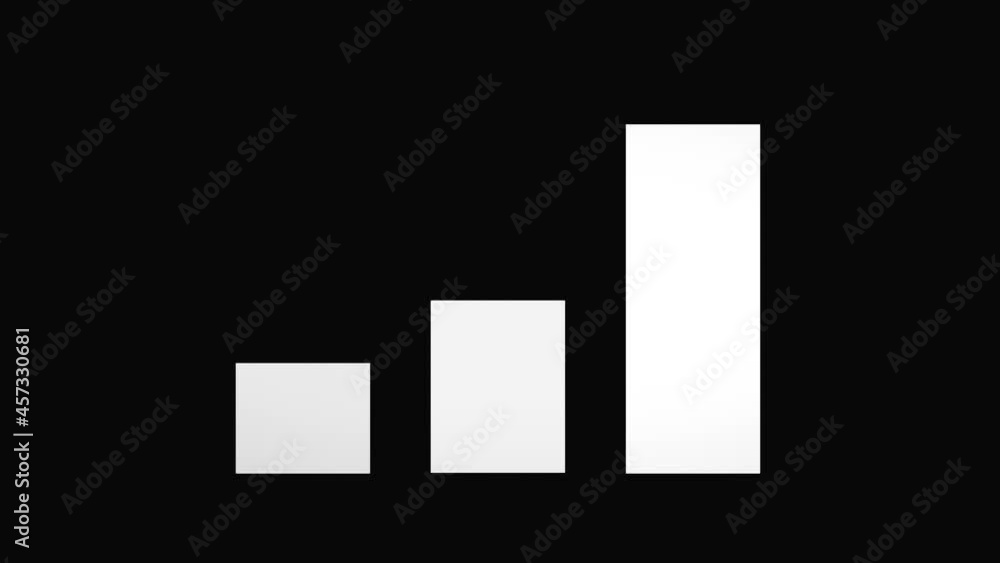 Black and white comparison bar graph, right is the fastest growing, progress summary report, new 2D animation Black and white comparison bar graph, right is the fastest growing, progress summary report, new 2D animation