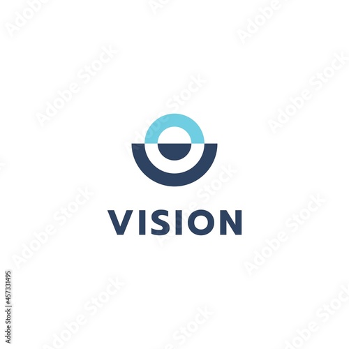 Eye vision logo design inspiration vector template