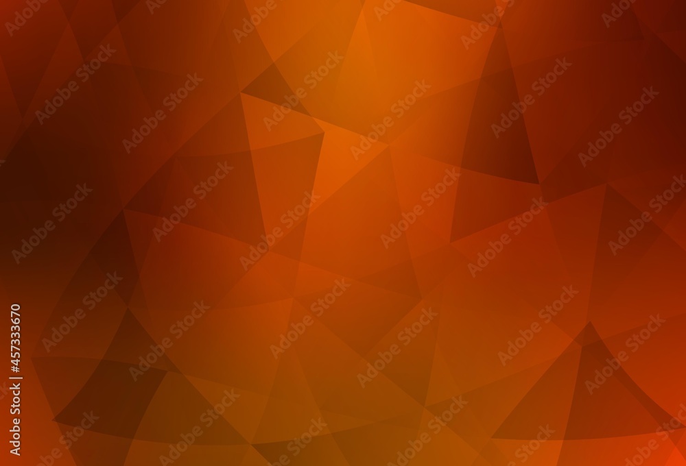 Light Red vector polygonal template.