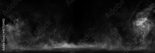 Slika na platnu Panoramic view of the abstract fog