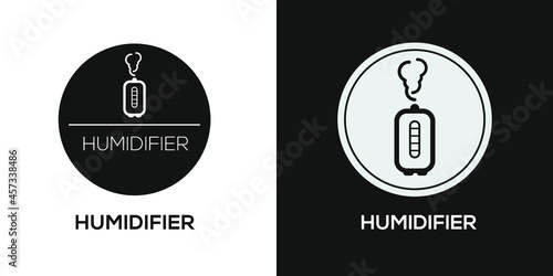 Creative (Humidifier) Icon ,Vector sign.