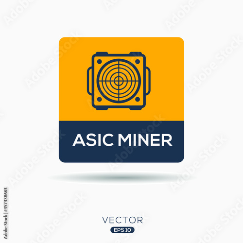 Creative (Asic miner) Icon ,Vector sign.