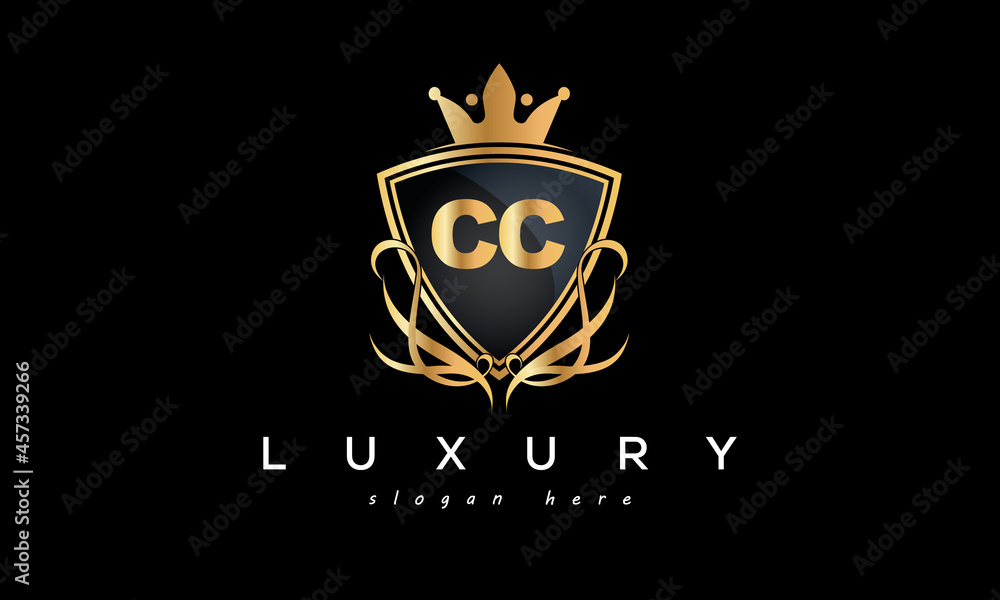 CC creative luxury letter logo CC creative luxury letter logo