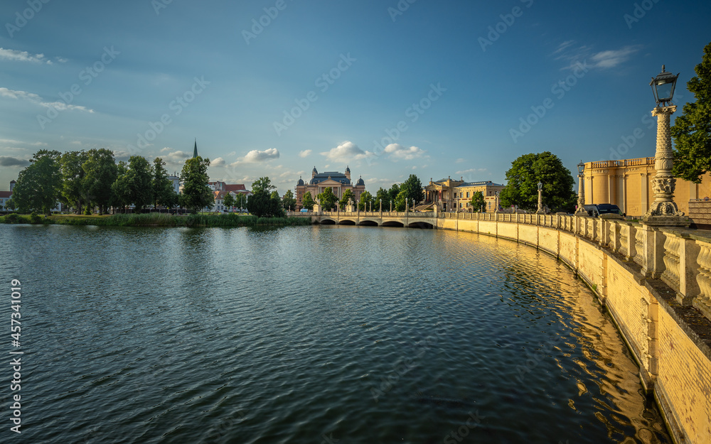 Summer evening at lake Schwerin
