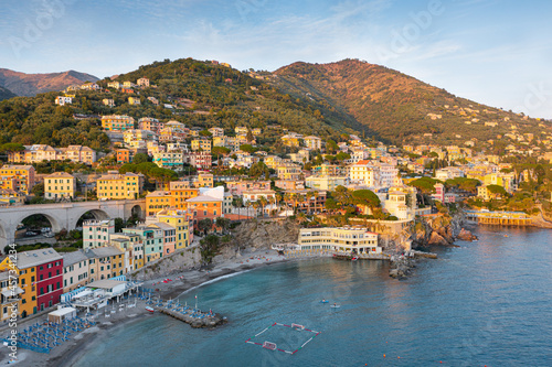 The town of Bogliasco. Italy mediterranean coast.