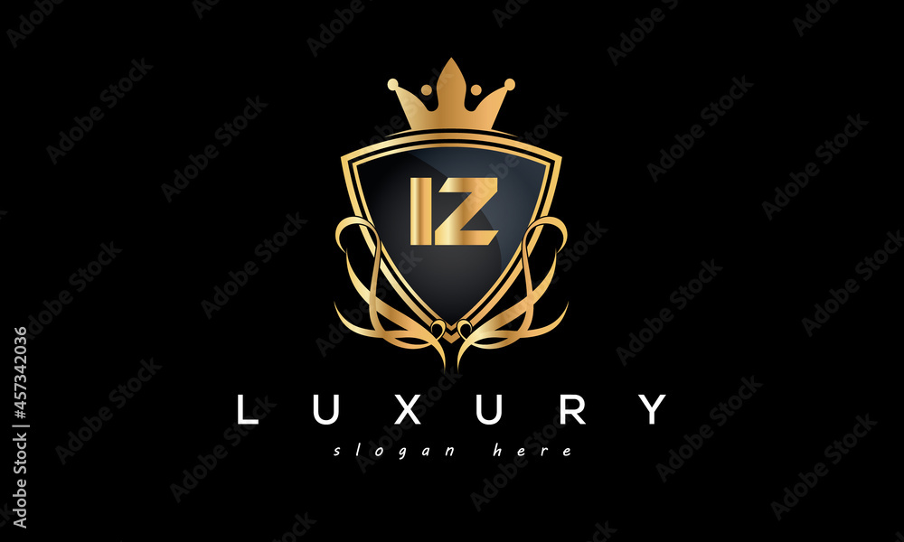 IZ creative luxury letter logo IZ creative luxury letter logo