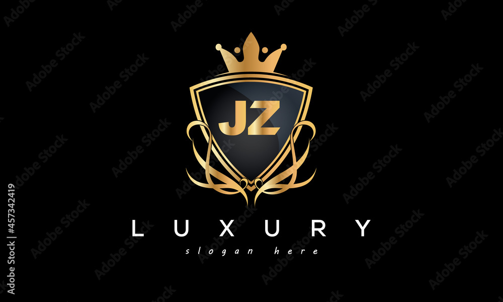 JZ creative luxury letter logo JZ creative luxury letter logo