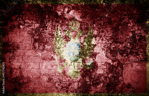 Old texture background with flag