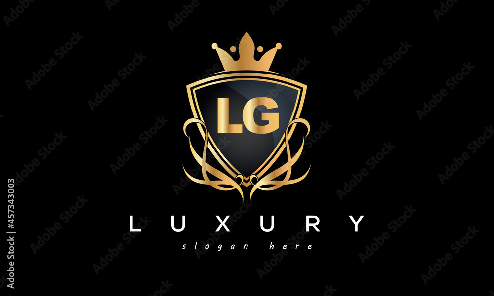 LG creative luxury letter logo LG creative luxury letter logo