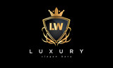 LW creative luxury letter logo