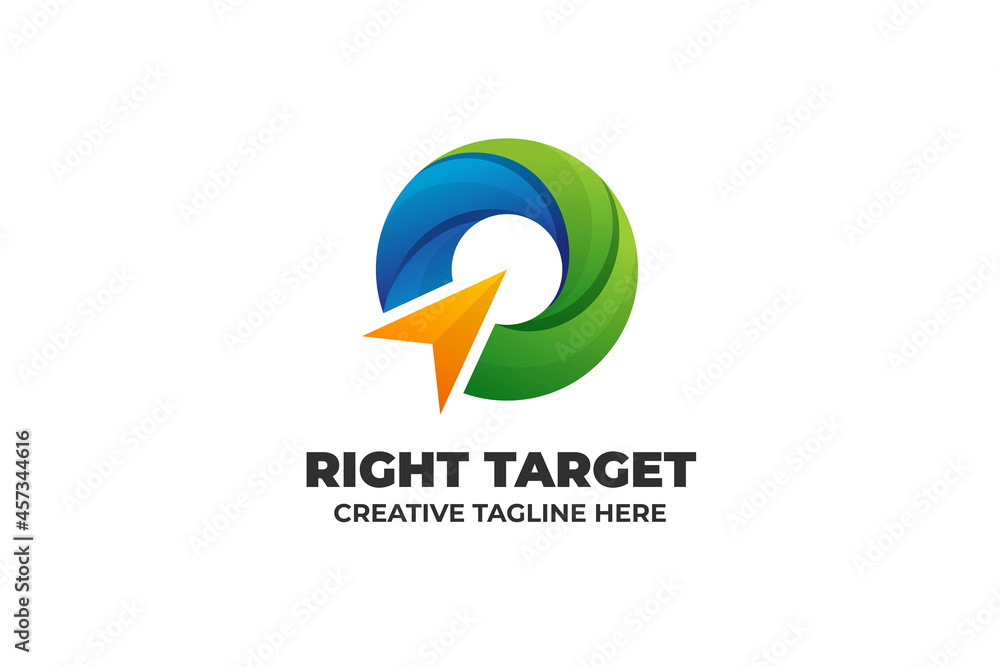 Arrow Target Strategy Abstract Logo Template Arrow Target Strategy Abstract Logo Template
