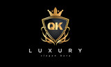 QK creative luxury letter logo