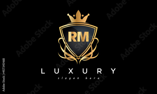 RM creative luxury letter logo