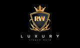 RW creative luxury letter logo