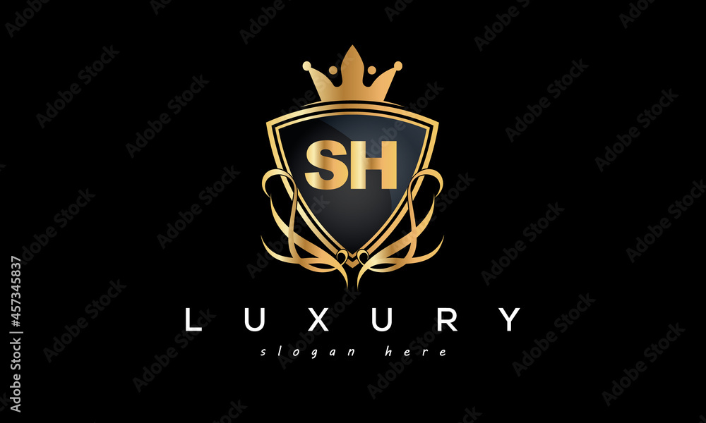 SH creative luxury letter logo