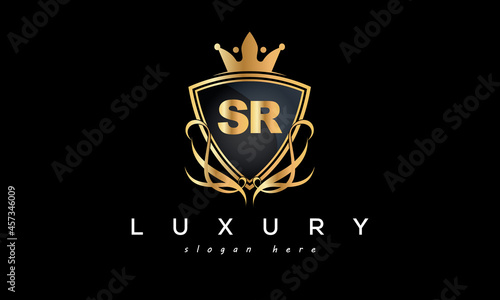 SR creative luxury letter logo