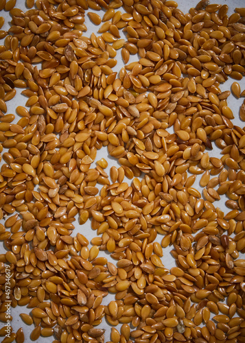 yellow linseed close up macro