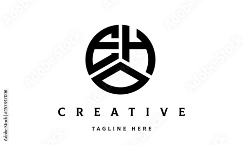 EHO creative circle three letter logo