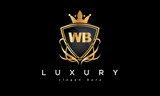 WB creative luxury letter logo