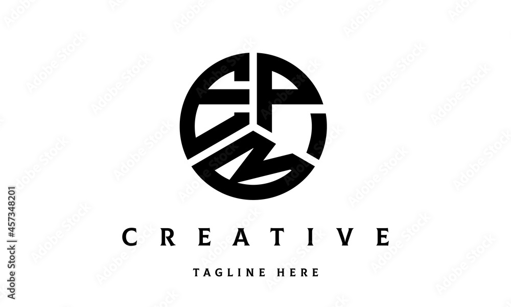 EPB creative circle three letter logo EPB creative circle three letter logo