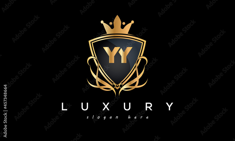 YY creative luxury letter logo YY creative luxury letter logo