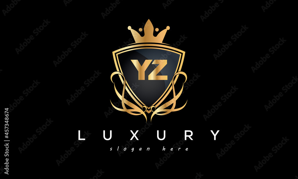 YZ creative luxury letter logo YZ creative luxury letter logo